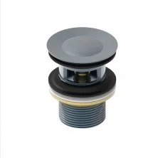 IDDIS Донный клапан Slide 63мм с переливом, графит SLIGM00i88