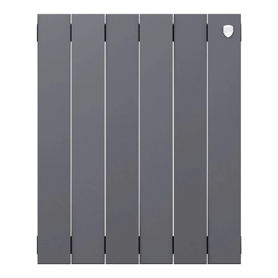 Приобрести royal thermo радиатор биметаллический pianoforte 500 /silver satin ( серебристый ) - 6 секц.