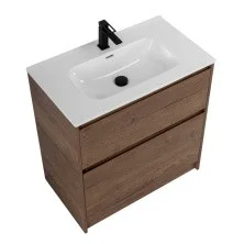 BelBagno Тумба с раковиной KRAFT 100 см, напольная Bianco Opaco, белая раковина