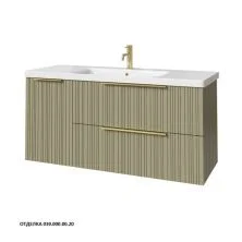 Caprigo Тумба с раковиной RAIN 120 см, левая, зеленая, эмаль