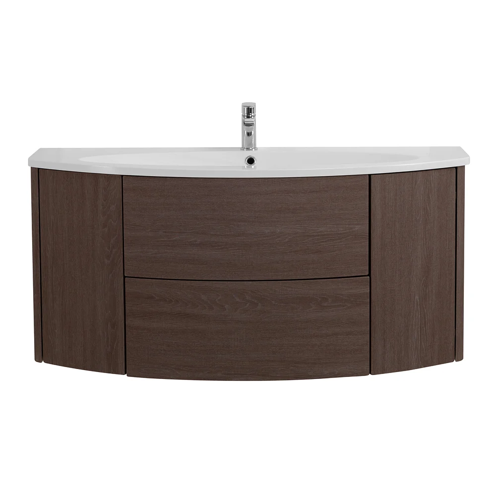 Приобрести cezares тумба подвесная с раковиной eden 121 см rovere scuro soft, коричневая 54408