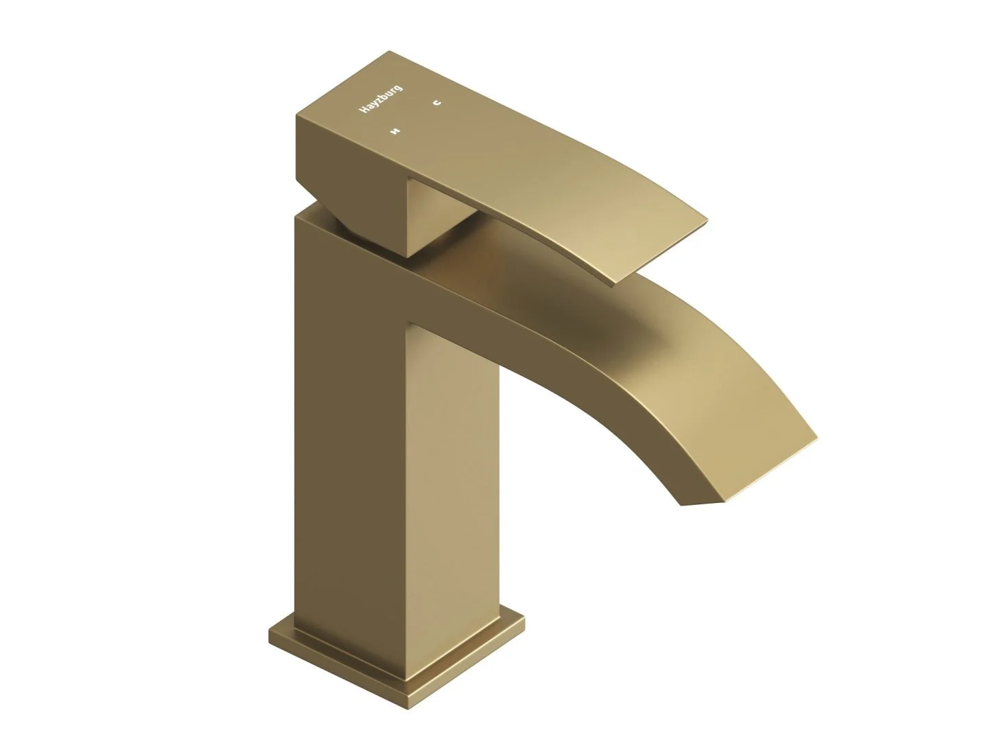 Приобрести hayzburg смеситель для раковины, золото матовое hb-3007bg
