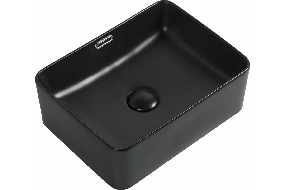 Приобрести aquanet раковина perfect-1-mb 40х31 см, черный матовый