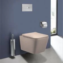 Vincea Унитаз подвесной Piatti Q-Line, ультратонкое сиденье, микролифт, капучино матовый VT1-12MC
