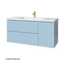 Caprigo Тумба с раковиной FORTE-Smalty STRIPE 120 см, правая, голубая, эмаль
