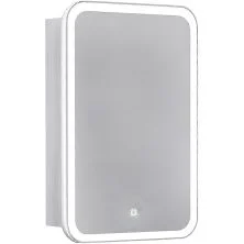 Jorno Зеркало шкаф Modul 50 см, с подсветкой, белое