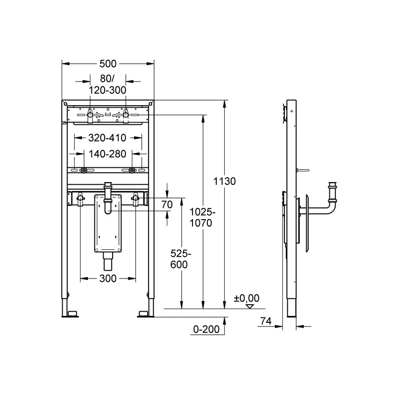 Приобрести grohe инсталляция для раковин rapid solido 38625001
