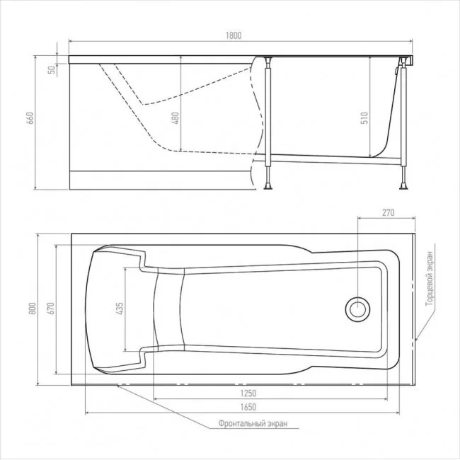 Приобрести акриловая ванна alex baitler madin 180х80 см