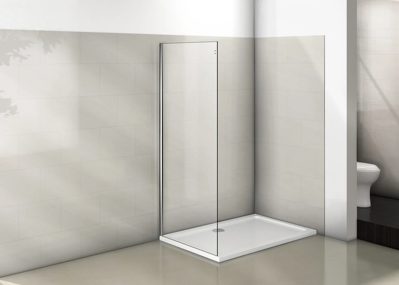 Приобрести bas стенка боковая puerta 90 см. хром/прозрачная sp-90-c-ch