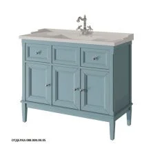 Caprigo Тумба с раковиной JARDIN 100 см, голубая, эмаль