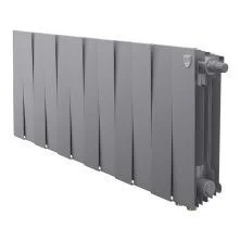 Royal Thermo Радиатор биметаллический Pianoforte 300 /Silver Satin ( серебристый ) VDR80 - 12 секц.