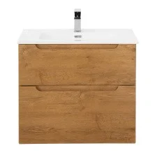 BelBagno Тумба с раковиной ETNA-H60 80 см, подвесная Rovere Nature, белая раковина