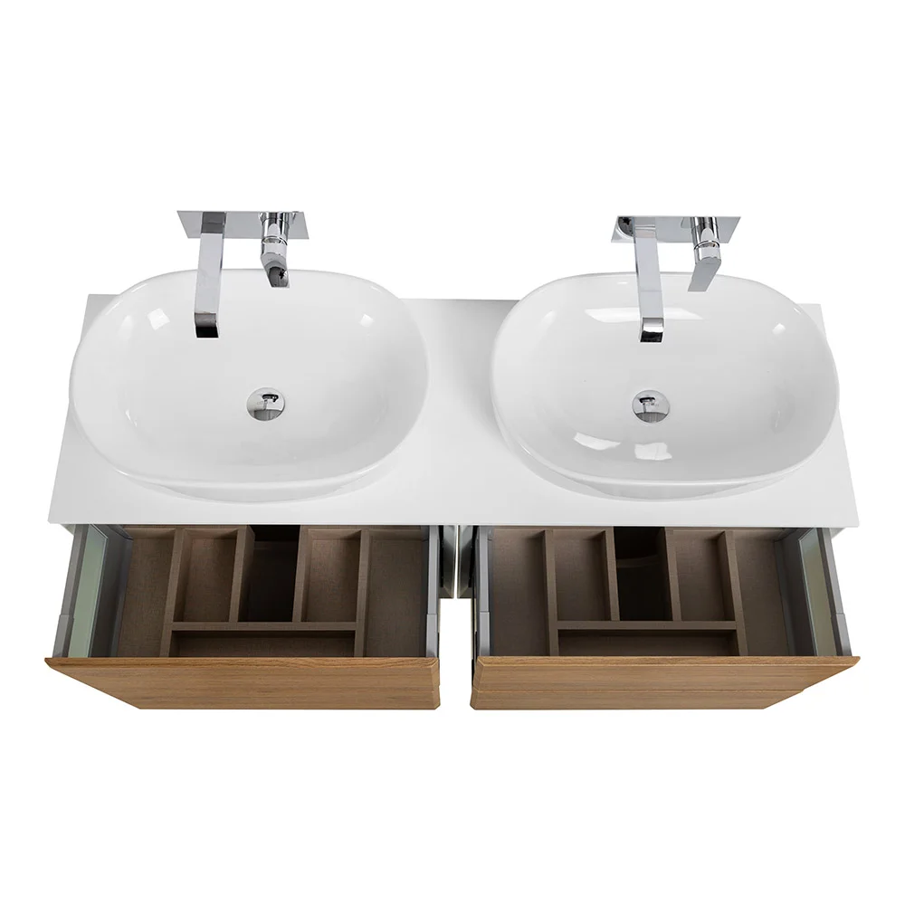 Приобрести cezares тумба со столешницей подвесная bellagio 140 см rovere tabacco, дерево 54716