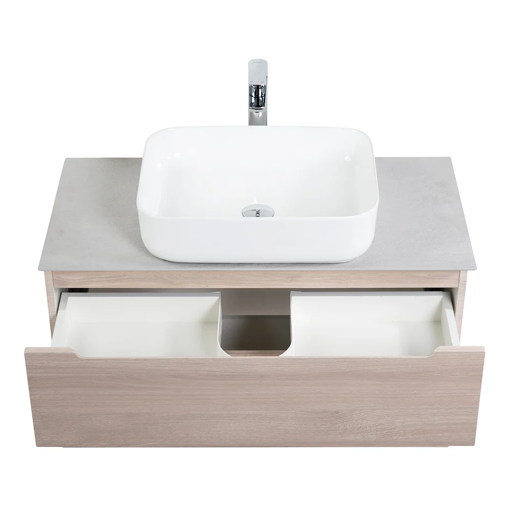 Приобрести belbagno тумба со столешницей etna 80 см, подвесная rovere grigio