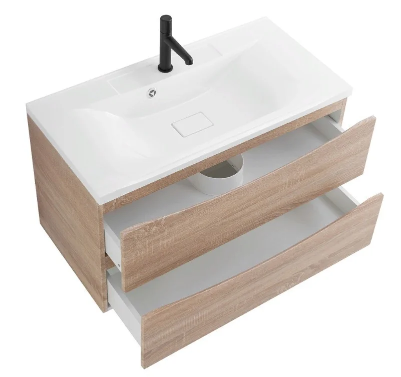 Приобрести тумба подвесная с раковиной belbagno marino-900-2c-so-wo-p 90 см, rovere bianco