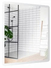 Azario Зеркало 60х80 см, белый, сенсорный выключатель, диммер, AZ-Z-061CS