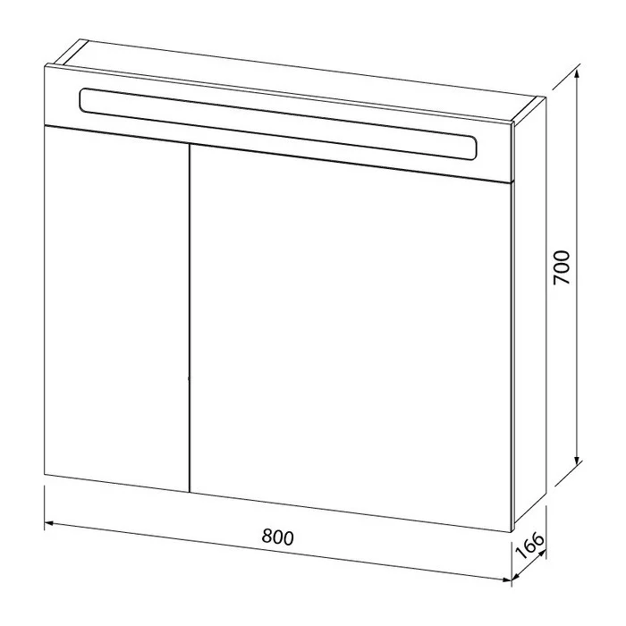 Приобрести iddis зеркало-шкаф new mirro 80х70см, с подсветкой, белый nmir802i99