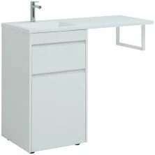 Aquanet Тумба с раковиной Токио 48 см, белая (напольная, 1 ящик)