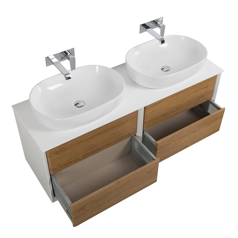 Приобрести cezares тумба со столешницей подвесная bellagio 140 см rovere tabacco, дерево 54716