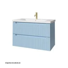 Caprigo Тумба с раковиной TERMIN-Smalty STRIPE 90 см, голубая, эмаль