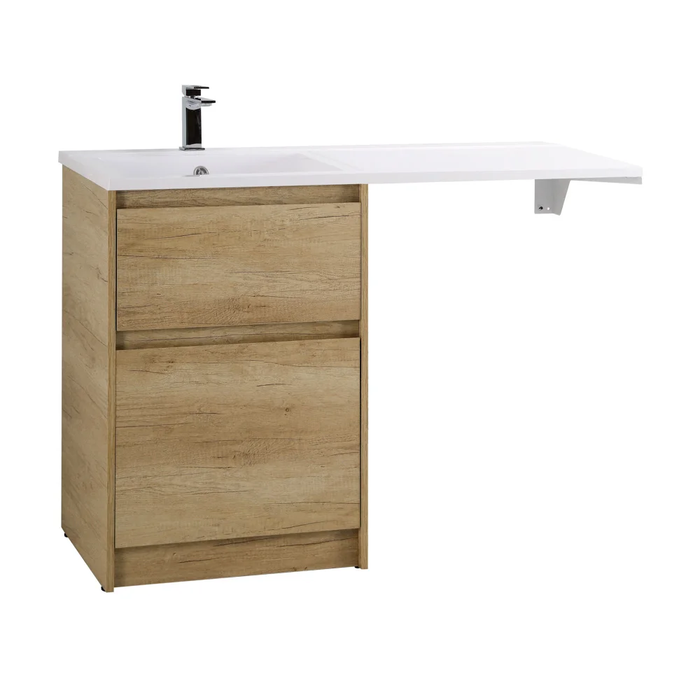 Приобрести belbagno тумба с раковиной kraft 120 см, напольная kraft-lvd-58/120-l rovere nebrasca nature, белая раковина
