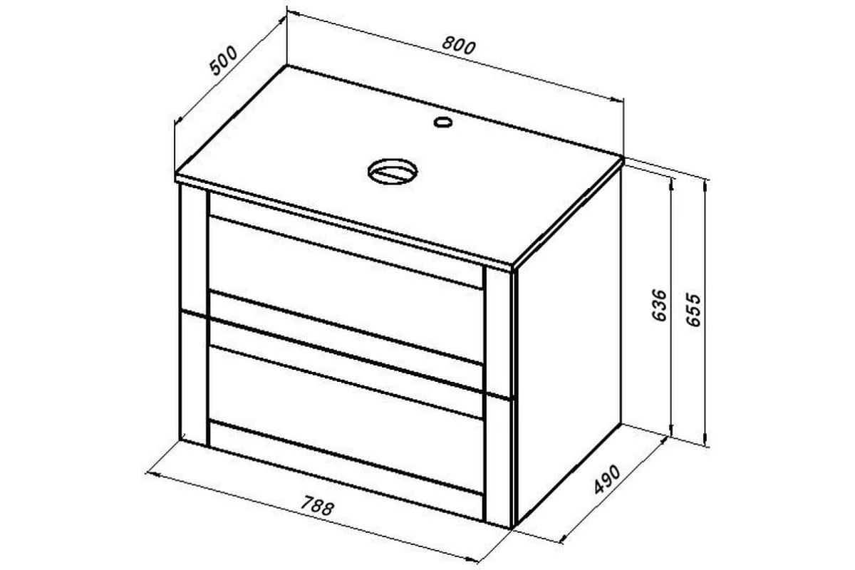 Приобрести aquanet столешница терра 80 см, белый матовый