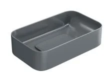 Hayzburg Накладная раковина чаша 61х38 см, графит матовая HB-0033-60MDH