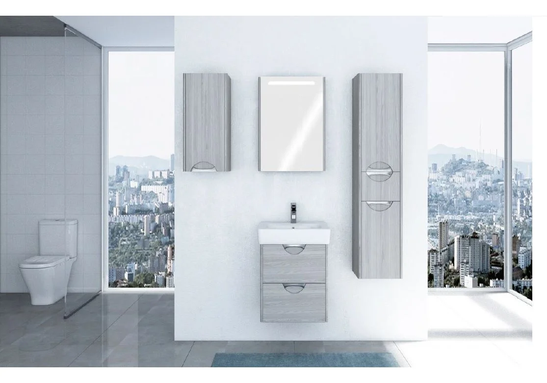 Приобрести тумба подвесная с раковиной акватон сильва 50 см 1a211701siw60, 1wh302184, дуб фьорд