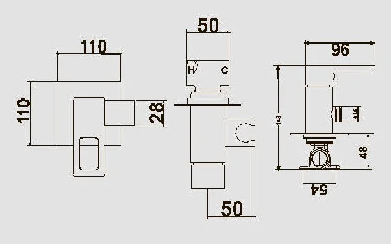 Приобрести смеситель для биде vieir, sera v353551g графит