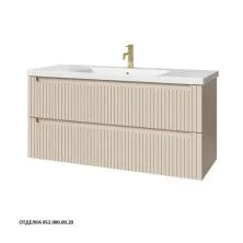 Caprigo Тумба с раковиной TERMIN-Smalty STRIPE 120 см, кремовая, эмаль