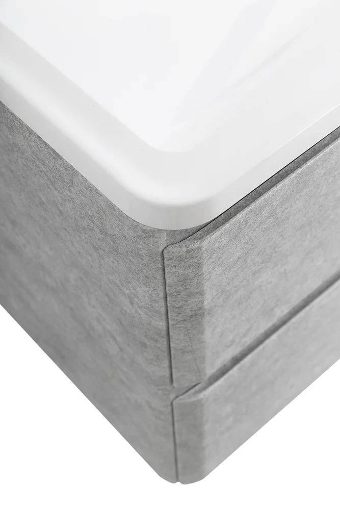 Приобрести belbagno тумба с раковиной albano 120 см, подвесная cemento verona grigio, белая раковина
