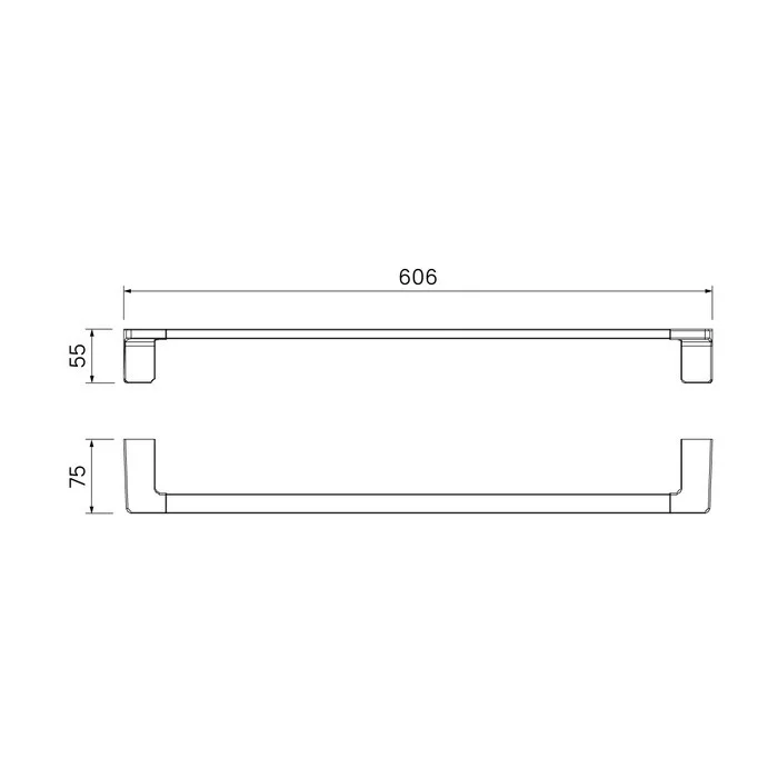 Приобрести iddis полотенцедержатель slide 606мм, хром slisc10i49