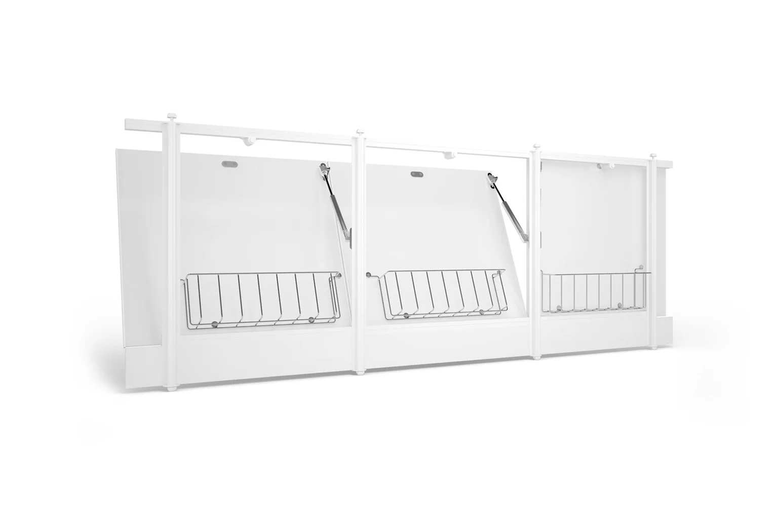 Приобрести экран для ванны метакам с откидными дверцами 149 см, белый эоs_008868