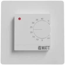 IQWATT Электронный терморегулятор IQ THERMOSTAT D white с механическим управлением