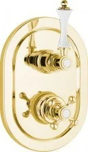 CEZARES Смеситель скрытого монтажа MARGOT с термостатом, золото MARGOT-VDIM2-T-03/24-Bi