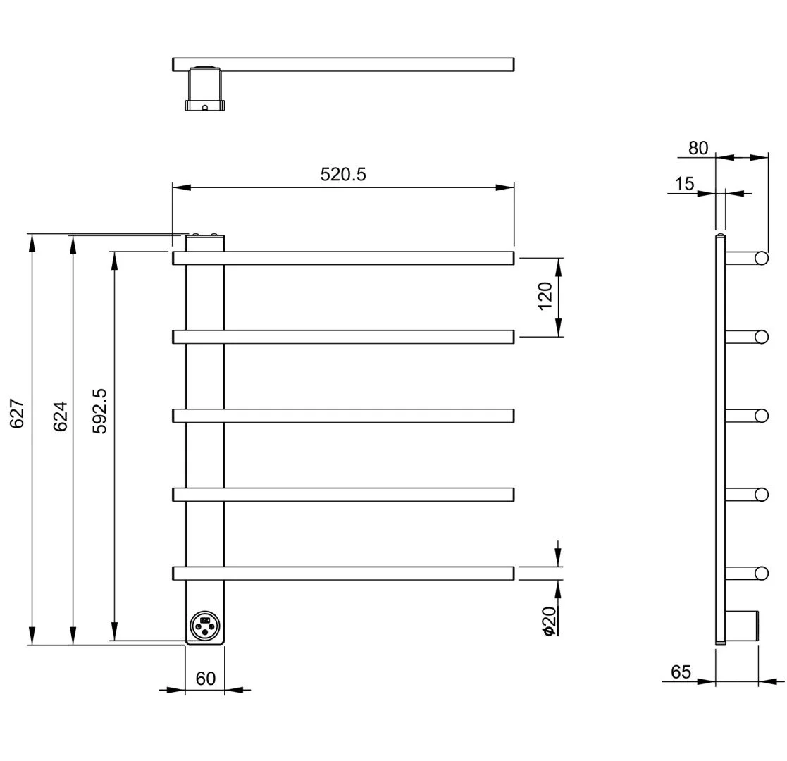 Приобрести полотенцесушитель электрический wonzon & woghand nürnberg, черный матовый (ww-al345-mb)