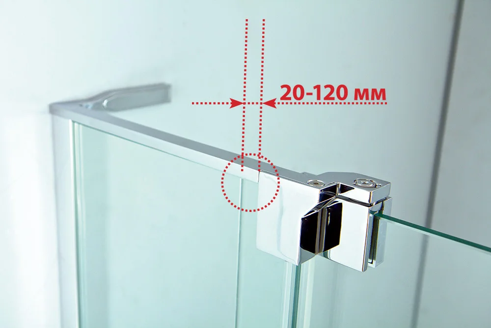 Приобрести cezares душевое ограждение slider 90х90 см, хромslider-ah-1-90-90/100-c-cr
