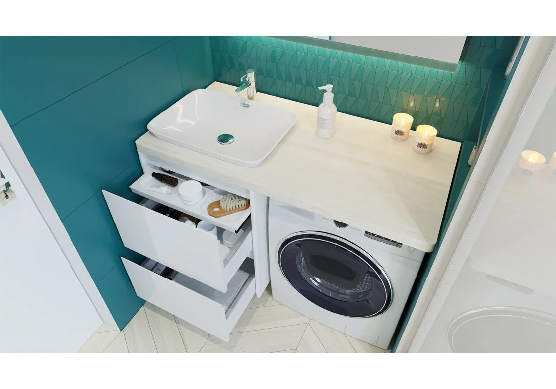 Приобрести тумба подвесная с раковиной и столешницей velvex klaufs 120 см