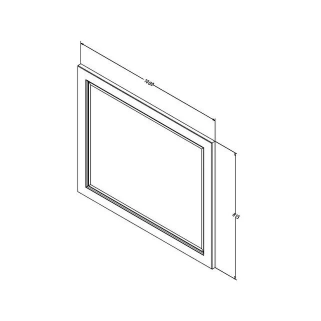 Приобрести caprigo зеркало albion 100 см, черное