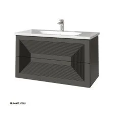 Caprigo Тумба с раковиной MODO Quarta 100 см, графит