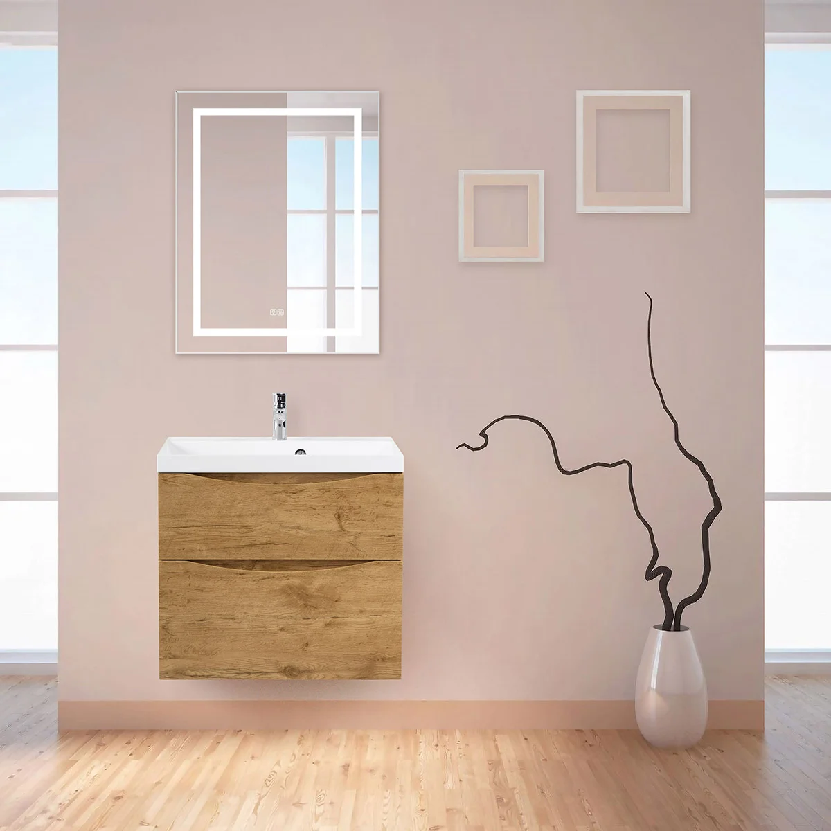 Приобрести belbagno зеркало 68,5х88,5 см spc-kraft-685-885-tch-warm