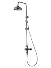 Душевая система с термостатом WONZON & WOGHAND RETRO, Темный графит (WW-B3041-BGG)