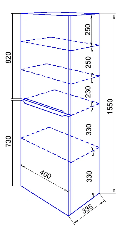 Приобрести loranto пенал арфа 40 правый, 40×155 см, с подсветкой (cs00046157)