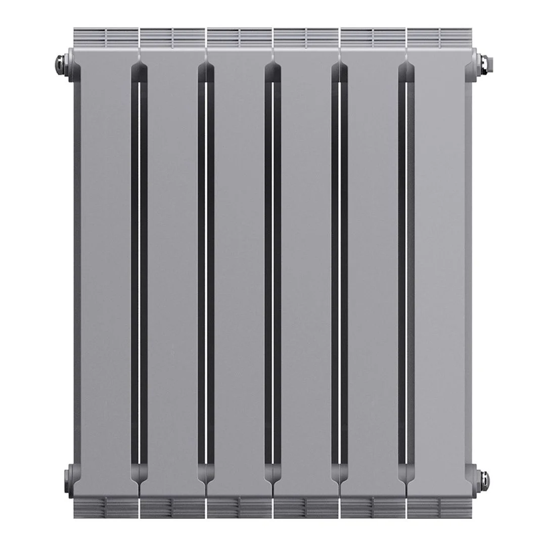 Приобрести royal thermo радиатор биметаллический pianoforte 500 /silver satin ( серебристый ) - 6 секц.