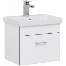 Aquanet Тумба с раковиной Верона 50 см, (Moduo Slim) белая