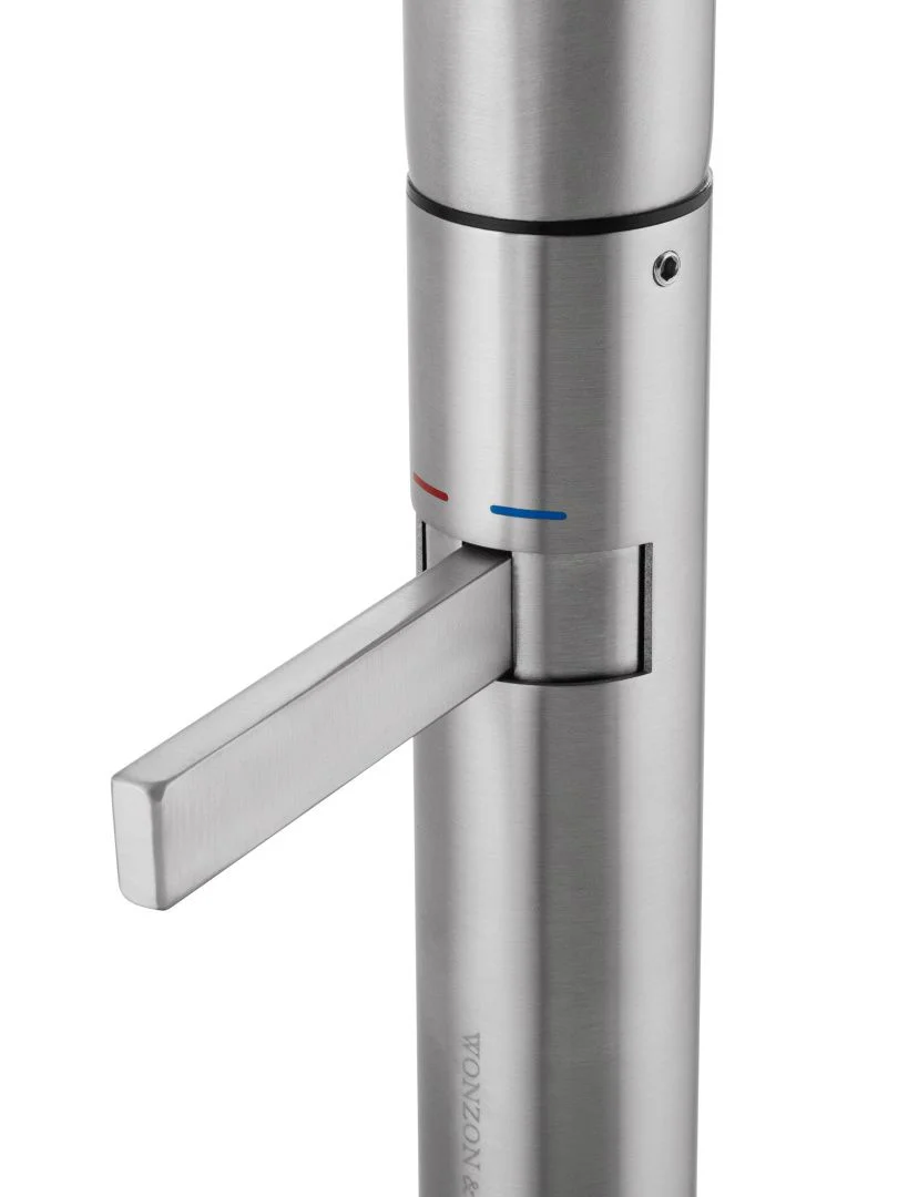 Приобрести смеситель для раковины высокий wonzon & woghand, брашированный никель (ww-6068-bs)