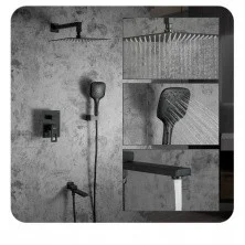 Душевая система скрытого монтажа G7117-6 Gappo (черная)