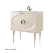 Caprigo Тумба с раковиной MILANO 80 см, кремовая, эмаль 38311 7