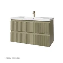 Caprigo Тумба с раковиной FORTE-Smalty TYPE 100 см, зеленая, эмаль