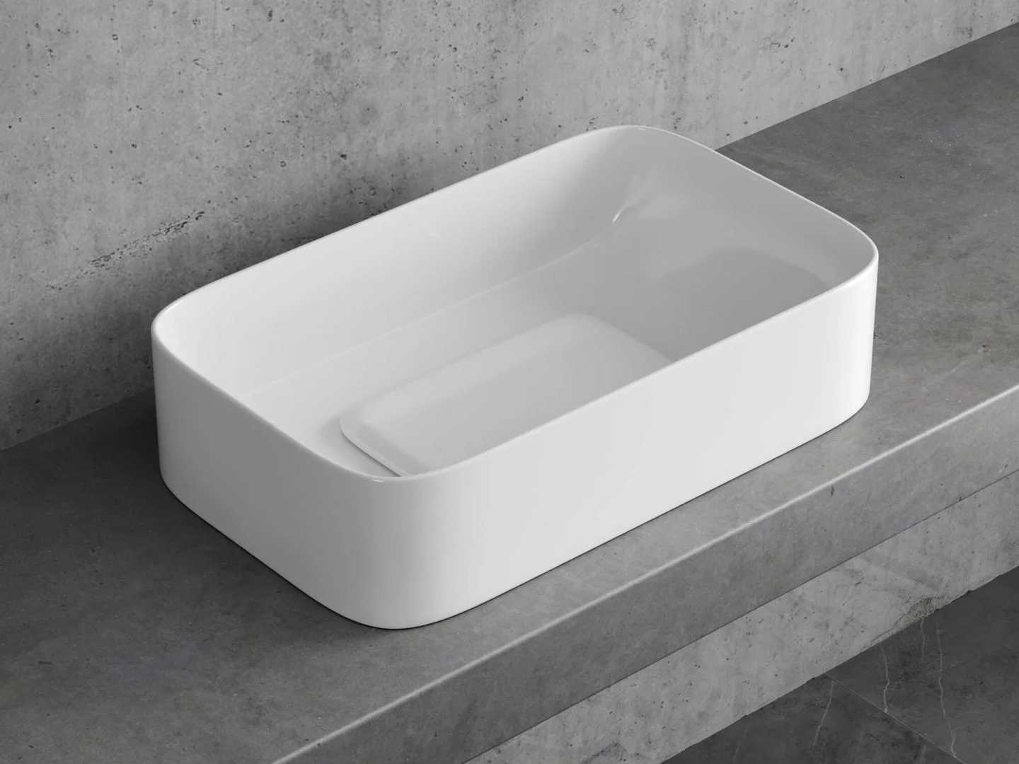 Приобрести hayzburg накладная раковина чаша 61х38 см, белая hb-0033-60